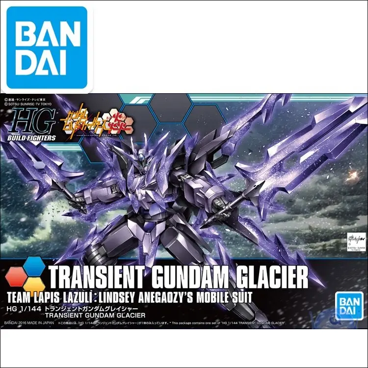 Original Gundam Model Hg 1/144 Gundam Transient Gundam Glacier Build Divers Unchained Mobile Suit Kids Toys 1