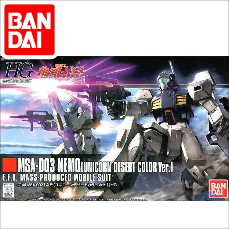Original Gundam Model Hg 1/144 Msa-003 Nemo Gundam Build Divers Unchained Mobile Suit Kids Toys 1