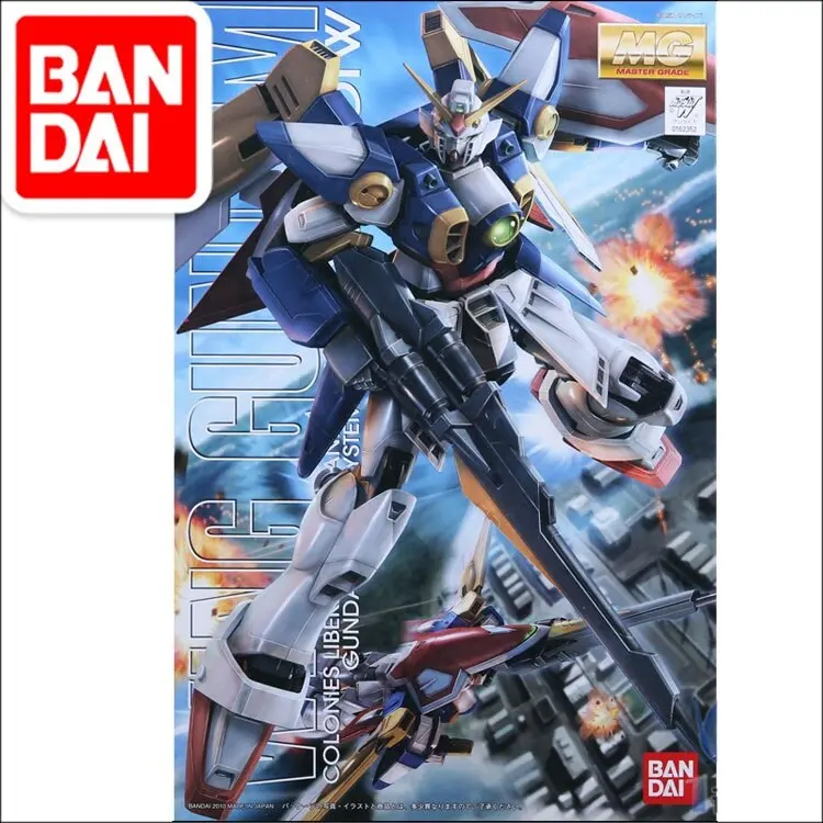 Original Gundam Model Mg 1/100 Ew Gundam Wing Gundam Xxxg-01W Mobile Product Code Set Armor Unchained Mobile Suit Kids Toys 1