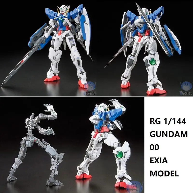 Original Gundam Model Rg 1/144 00 Exia Gn-001 Gundam Ew Justice Freedom 00 Destiny Armor Unchained Mobile Suit Kids Toys 1