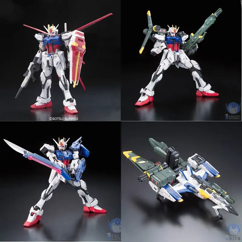 Original Gundam Rg 1/144 Model Strike Gundam Seed & Skygrasper Weapons Set Kira Yamato Mobile Suit Kids Toys 1