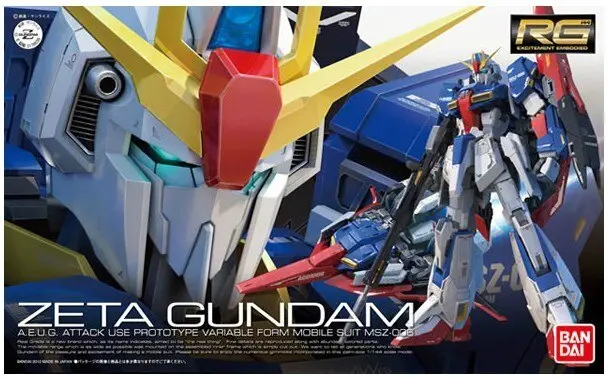 Original Gundam Rg 1/144 Model Zeta Gundam Norn Freedom Unchained Mobile Suit Kids Toys With Holder 1