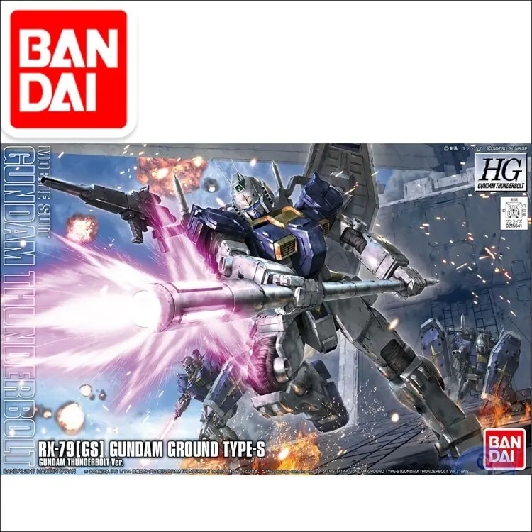 Original Gundam Thunderbolt Model Hg 1/144 Hguc Rx-79[Gs] Ground Type-S Mobile Suit Kids Toys 1