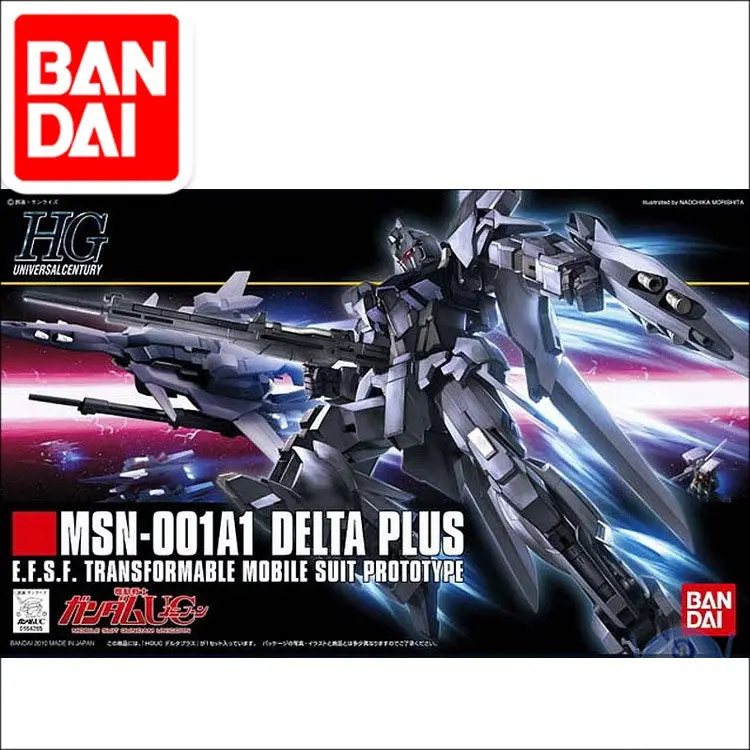 Original Hg 1/144 Gundam Model Msn-001A1 Delta Plus Gundam Japanese Model Robot Mobile Suit Kids Toys 1