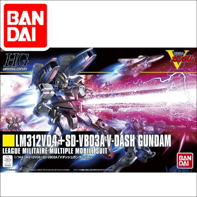 Original Japaness Gundam Hg 1/144 Model Lm312v04+Sd Victory V-Dash Gundam Mobile Suit Kids Toys 1