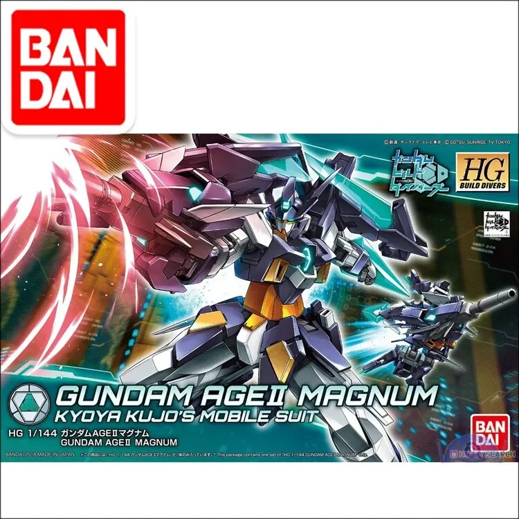 Original Japaness Gundam Model Hg 1/144 Age Ii Magnum Gundam Mobile Suit Kids Toys 1