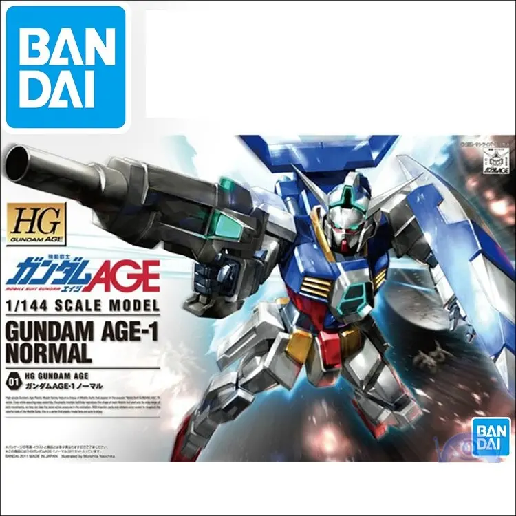Original Japaness Gundam Model Hg 1/144 Gundam Age-1 Normal Mobile Suit Kids Toys 1