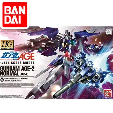 Original Japaness Gundam Model Hg 1/144 Gundam Age-2 Normal Mobile Suit Kids Toys 1