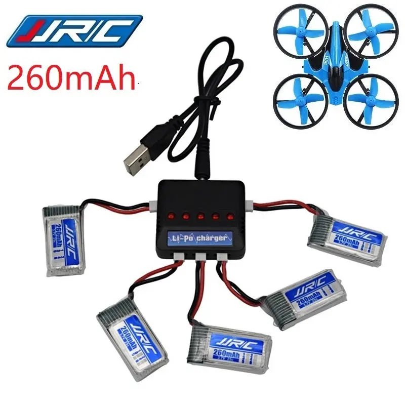 Original Jjrc H36 Battery 3.7V 260Mah For Jjrc E010 E011 E012 E013 Furibee F36 Rc Quadcopter Parts Lipo Battery And Charger 1