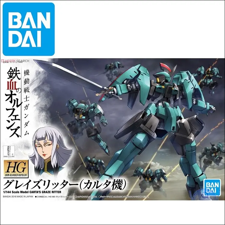 Original Model Hg 1/144 Gundam Carta's Graze Ritter Mobile Suit Gundam Iron-Blooded Orphans Kids Toys 1
