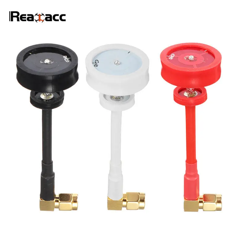 Original Realacc Pagoda Antenna Rhcp Right Angle 5.8G 5Dbi 50W Omnidirectional Omni Fpv Antenna Sma/Rp-Sma For Rc Multicopter 1