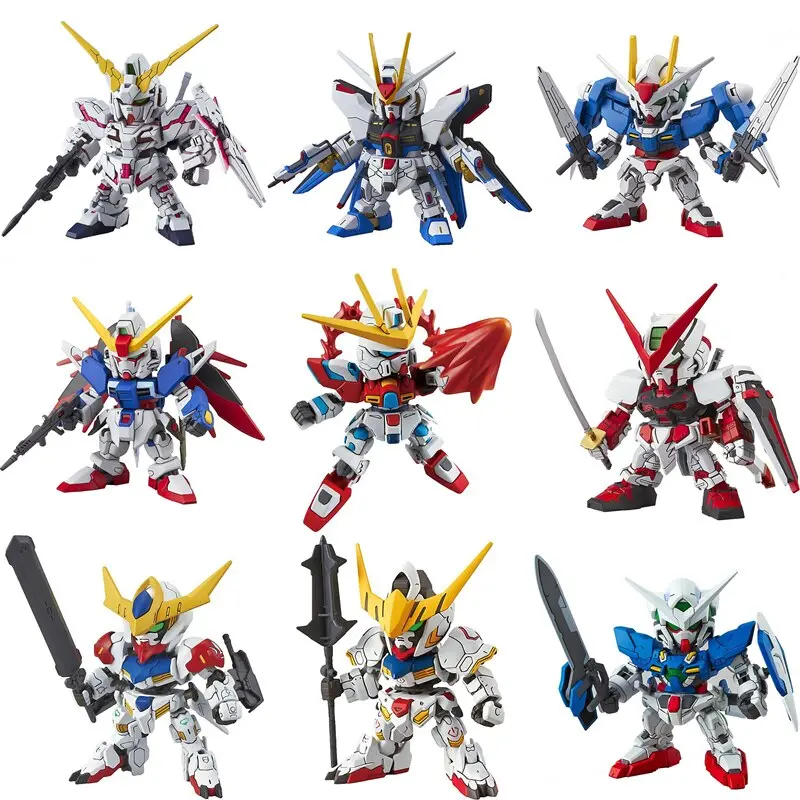 Original Sd Gundam Model Cute Unicorn Sazabi Wing Zero Strike Freedom 00 Destiny Armor Unchained Mobile Suit Kids Toy 1