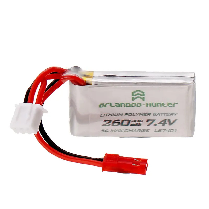 Orlandoo-Hunter 7.4V 260Mah 30C 2S Lipo Battery For Oh32a02 Oh32a03 Oh35a01 1/32 1/35 Rc Car 1