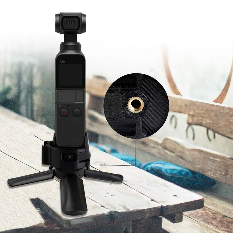 Osmo Pocket Accessories Wifi Fixed Mount Base Adpater With 1/4 Inch Mounting Hole For Gimbal Expansion Bracket Tripod 1