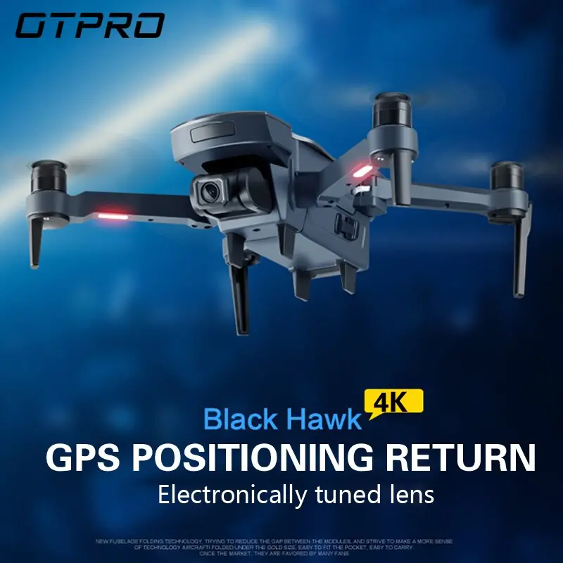 Otpro Mini Drone Gps 4K 1080P Camera Follow Me Quadcopter Auto Return Fpv Dron Wifi Ufo Helicopter Toys Vs F11 Rpo H117s X9 K1 1