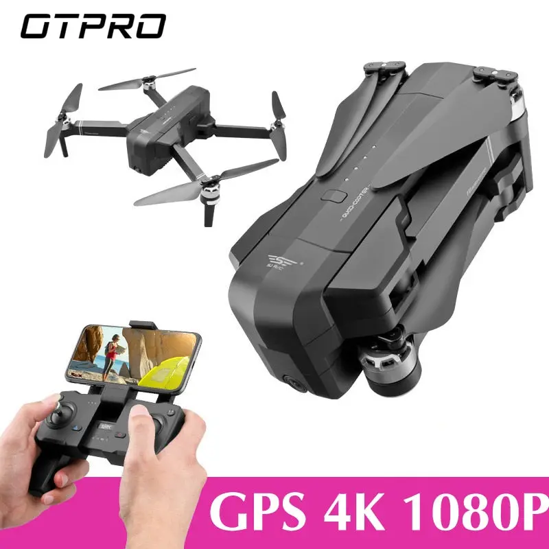 Otpro Mini Drone Wifi Fpv With 4K 1080P Camera 3-Axis Gimbal Gps Rc Racing Drone Quadcopter Rtf With Transmitter Z5 F11 Pro Dron 1