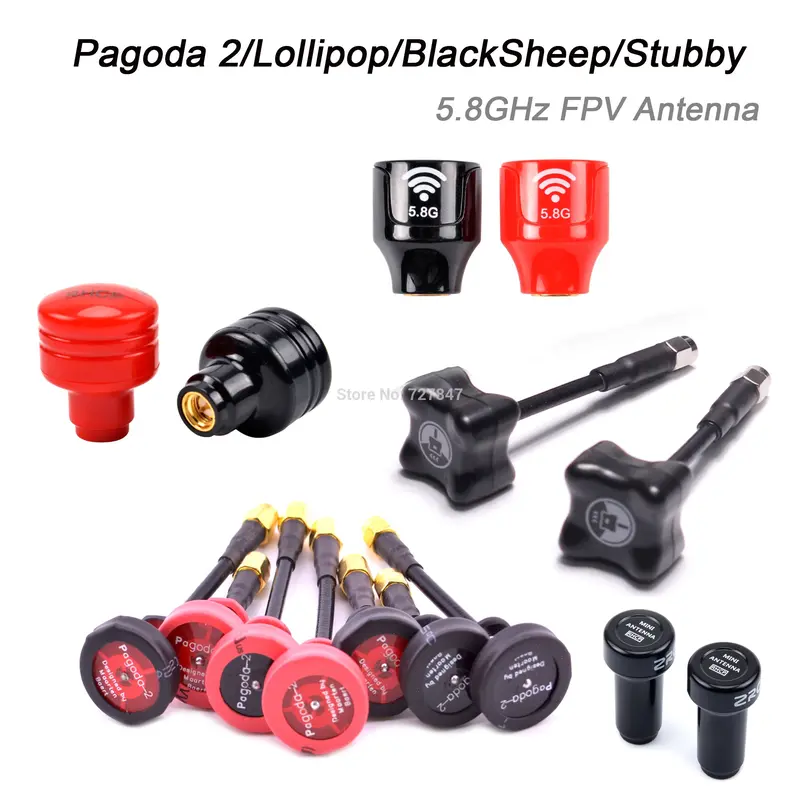 Pagoda 2 / Lollipop / Blacksheep / Stubby 5.8Ghz Fpv Antenna Sma / Rp-Sma / Mmcx / Ufl Plug For Rc Fpv Racing Drone Quadcopter 1