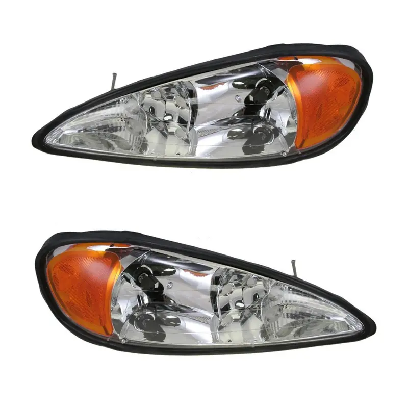 Par De Faros Fondo Cromado Pontiac Grand Am 1999 - 2005 1