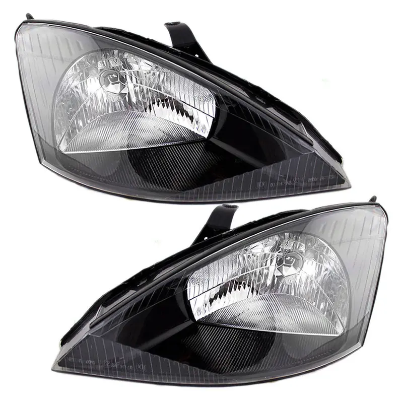 Par De Faros Fondo Negro Ford Focus 2000 - 2004 1