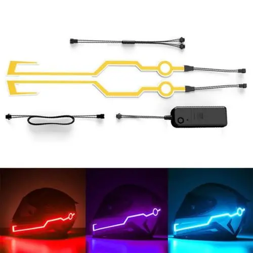 Par De Luces Led Para Casco De Motocicleta 1