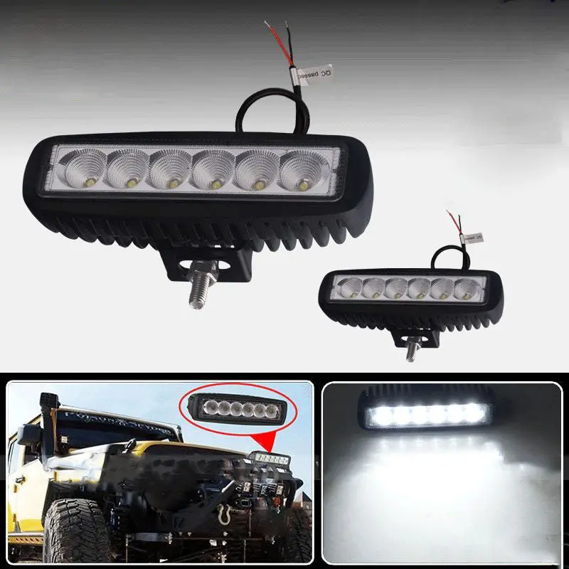 Par De Luces Led Universales 6000K Para Jeep Tractor Pick Up 1
