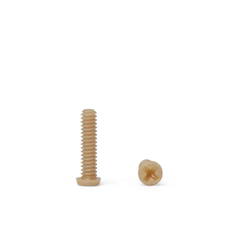 Peek Gf30 Micro Cross Recessed Pan Head Screw - Din 7985 1