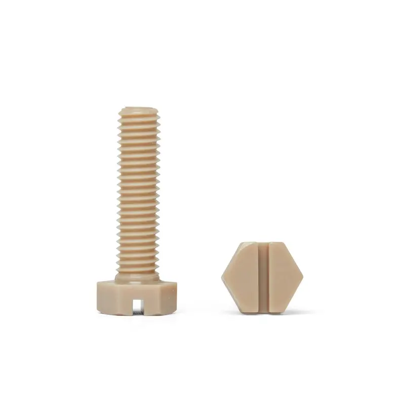 Peek Slotted Hexagon Bolts - Din 933 Sz 1