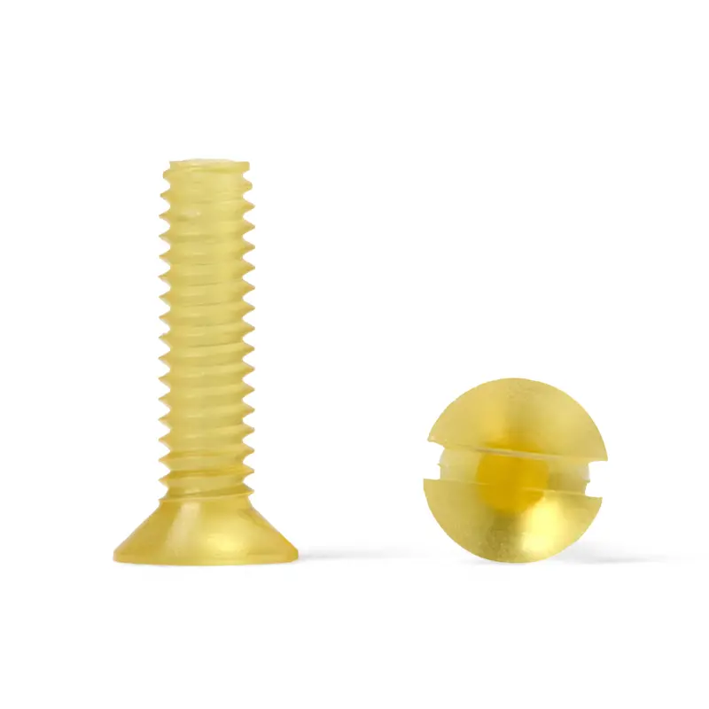 Pei Ultem Slotted Countersunk Flat Head Screw 1