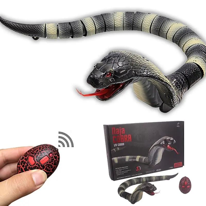 Pet Kid Toy Cobra Surprise Joke Rc Animal Centipede Insect Cockroach Remote Control Snake Prank Egg Controler Caterpilla Cat Dog 1