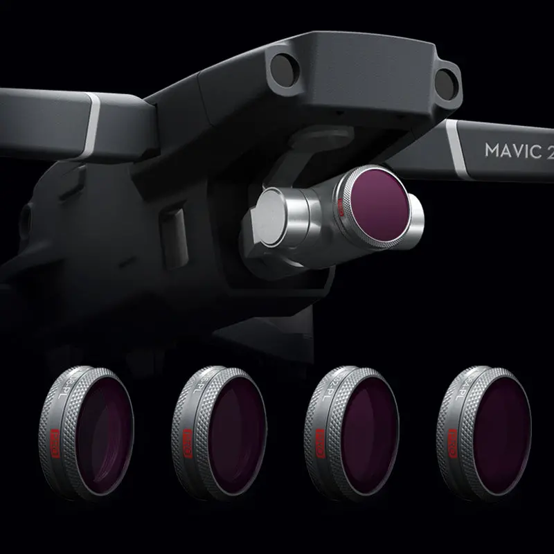 Pgytech Camera Lens Filter Kit Combo Nd8pl Nd16pl Nd32pl Nd64pl 4Pcs For Dji Mavic 2 Zoom Drone 1