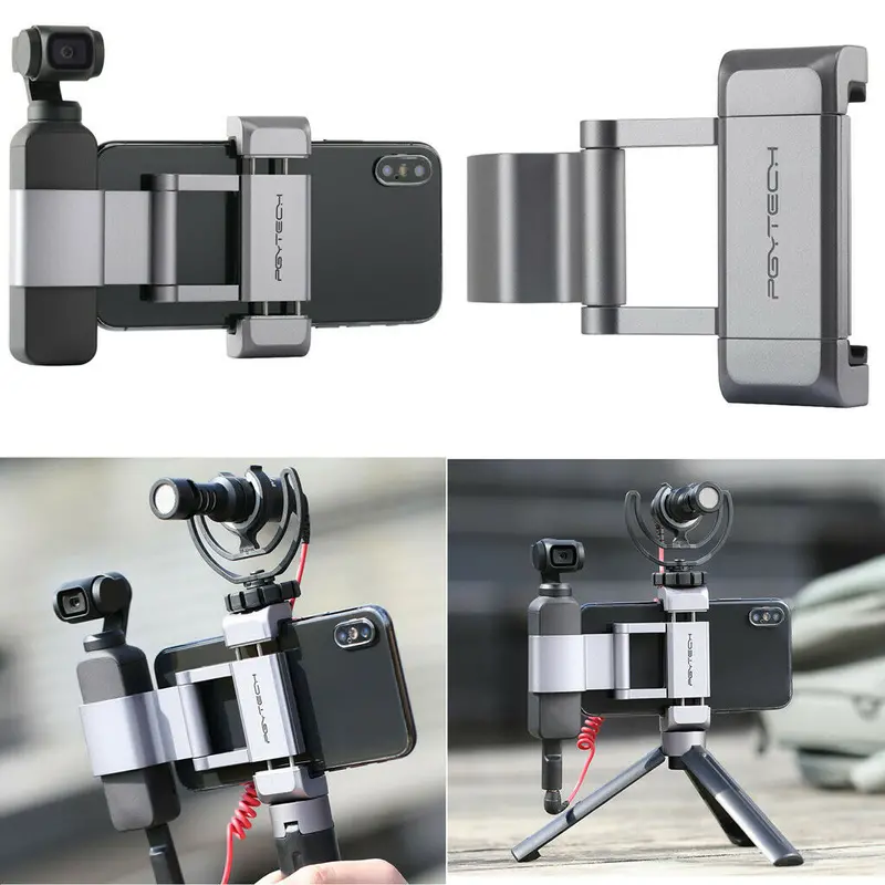 Pgytech Osmo Pocket Phone Holder Bracket 1/4 Inch Mount Adapter Accessories For Dji Gimbal Mobile Smartphone 1