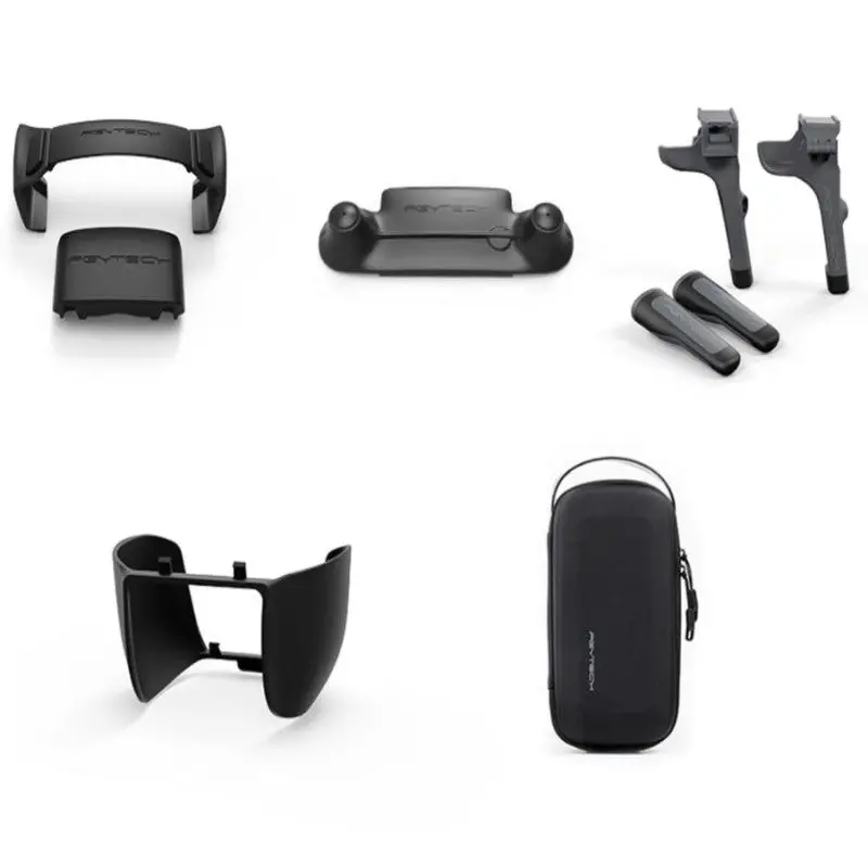 Pgytech Quadcopter Parts Set With Landing Gear Skid Propeller Holder Rocker Protector Lens Hood Shade Mini Portable Storage Bag For Mavic 2 Rc Drone 1