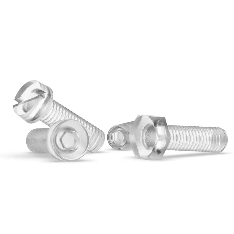 Polycarbonate (Pc) Custom Manufactured Screws 1