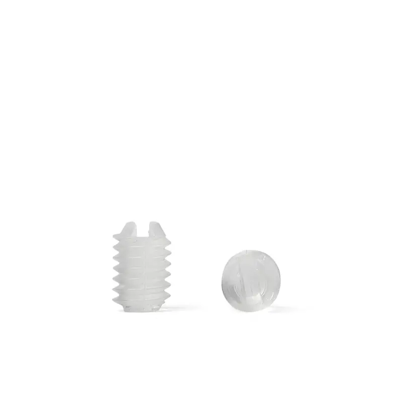 Polycarbonate Slotted Grub Screws - Din 551 1