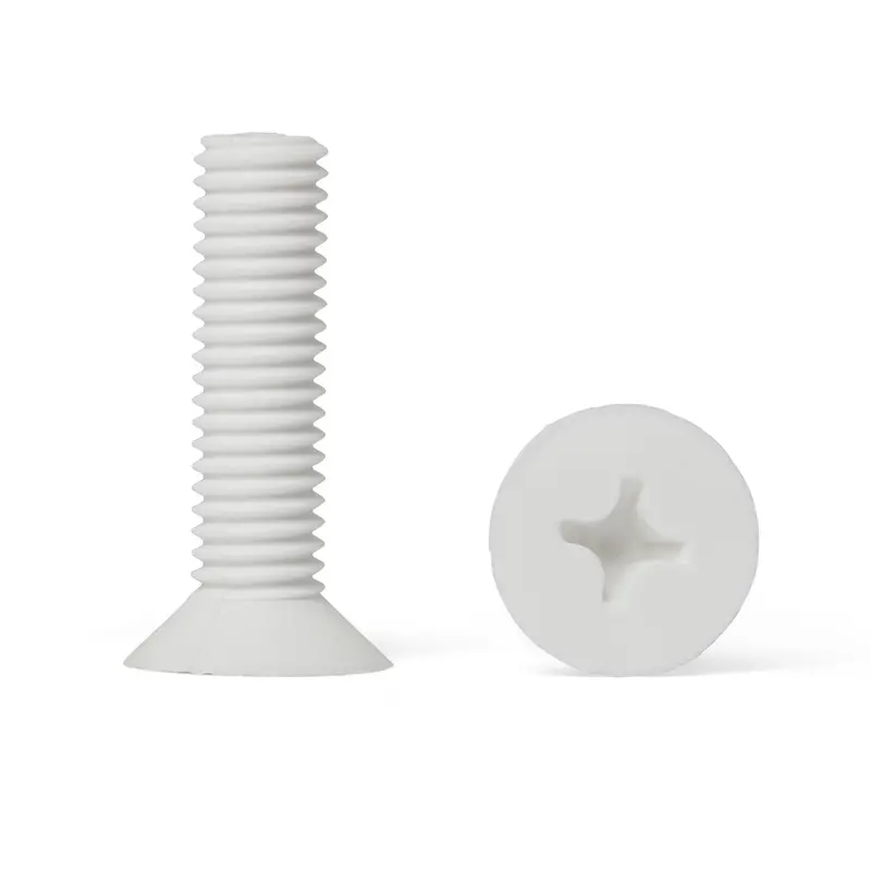 Polypropylene Countersunk Flat Head Screws - Din 965 1