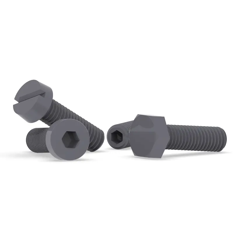 Polyvinyl Chloride (Pvc) Custom Manufactured Screws 1