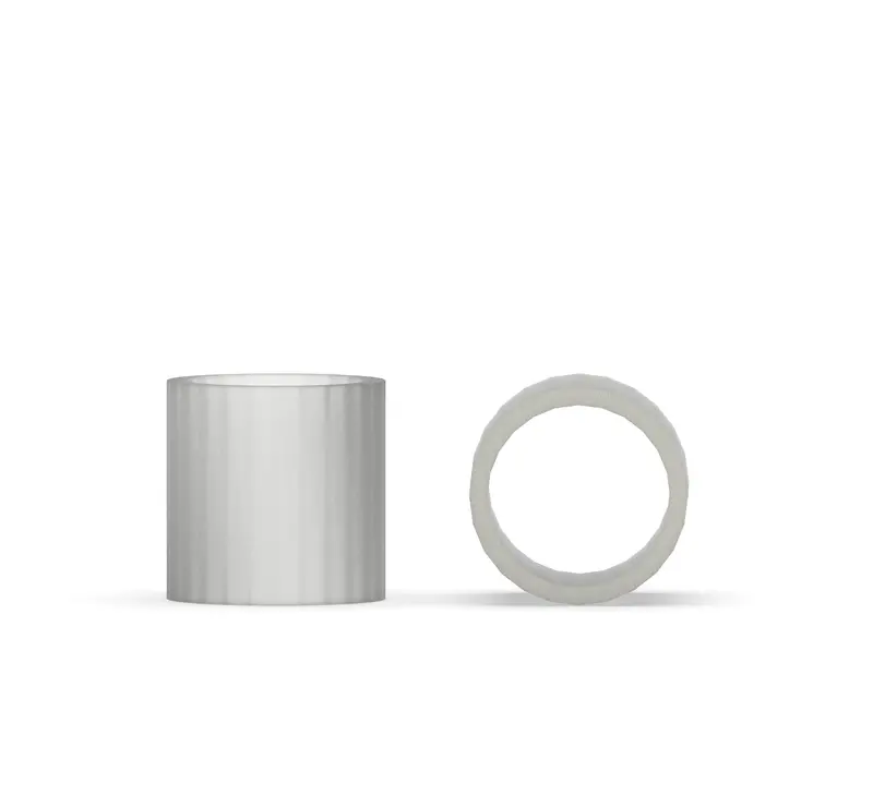 Polyvinylidene Fluoride (Pvdf) Custom Manufactured Bushings/Spacers 1
