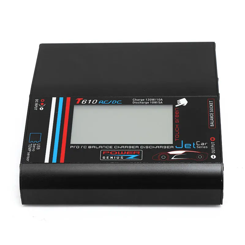 Power Genius Pg T610ac 120W 10A Ac Battery Charger Discharger Touch Screen 4.35-4.40V Lihv 1