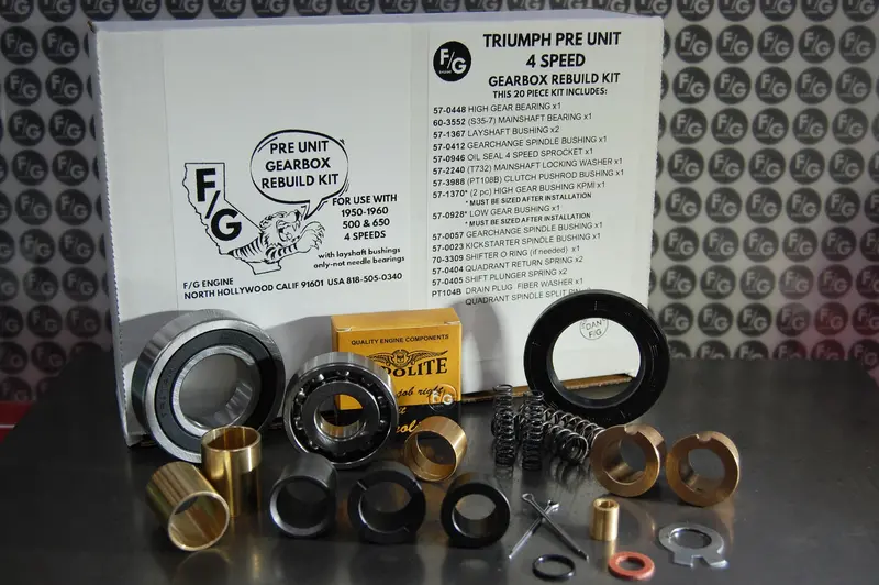 Pre Unit Triumph 4 Speed Gearbox Rebuild Kit 500 650 1