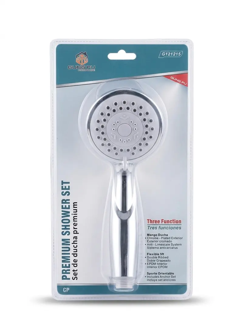 Premium 3 Function Shower Set 5Ft G121215 1
