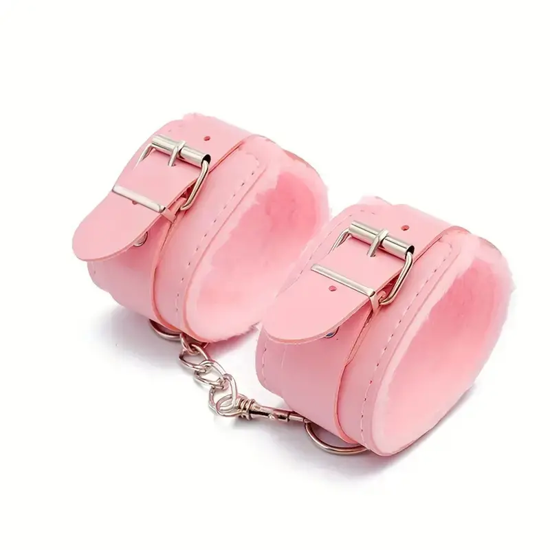 Pretty In Pink Punishment Wrist Cuffs. 1