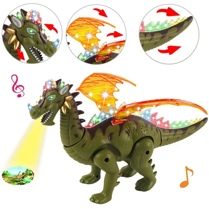 Projection Sounding Flashing Electronic Jurassic Dinosaur Cool Animals Toys Flashing Lovely Electronic Toys For Birthday Gift 1