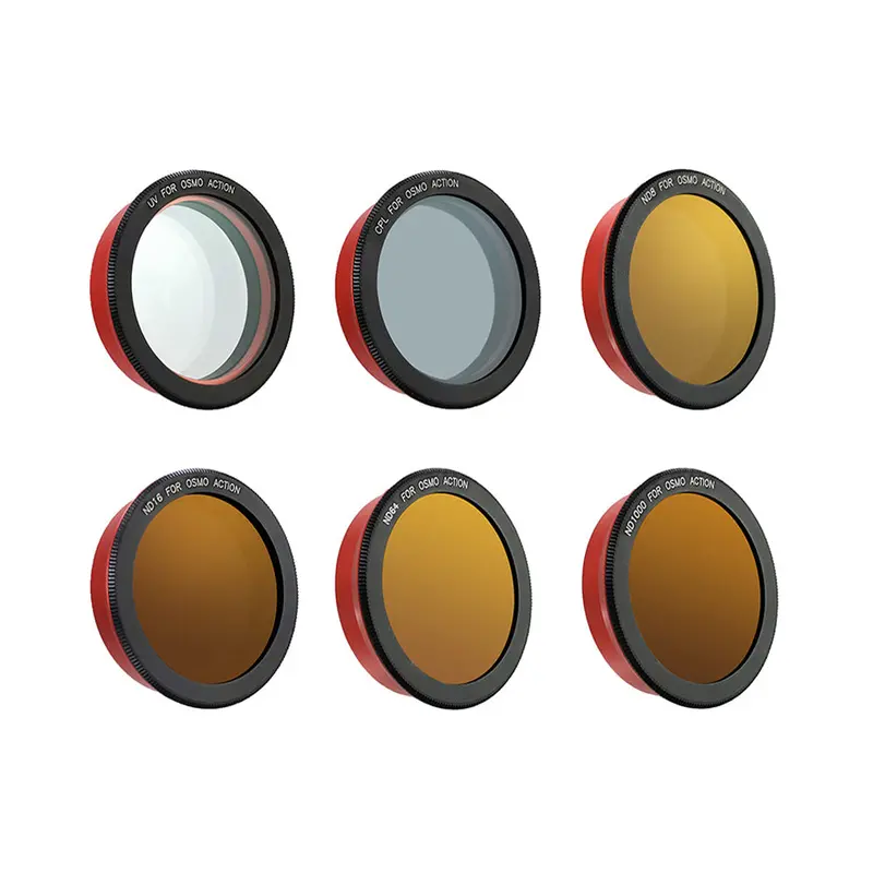 Puluz Professional Camera Lens Filter Uv Cpl Nd8 Nd16 Nd64 For Dji Osmo Action Sports Camera 1