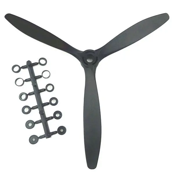 Qtmodel 8060 8X6 Inch Efficient 3 Leaf Blade Propeller For Rc Airplane 1