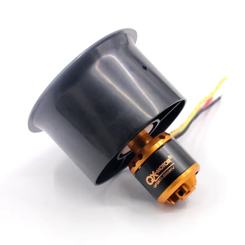 Qx-Motor Qf2611 3500Kv 4500Kv Brushless Motor With 55Mm 64Mm 6 Paddle Edf Ducted Fan For Rc Drone Ducted 1