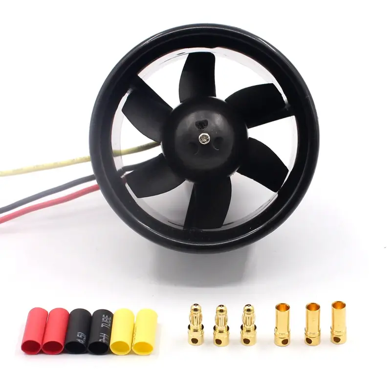 Qx-Motor Qf2611 3500Kv 4500Kv Brushless Motor With 55Mm 64Mm 6 Paddle Edf Ducted Fan For Rc Drone Ducted 2
