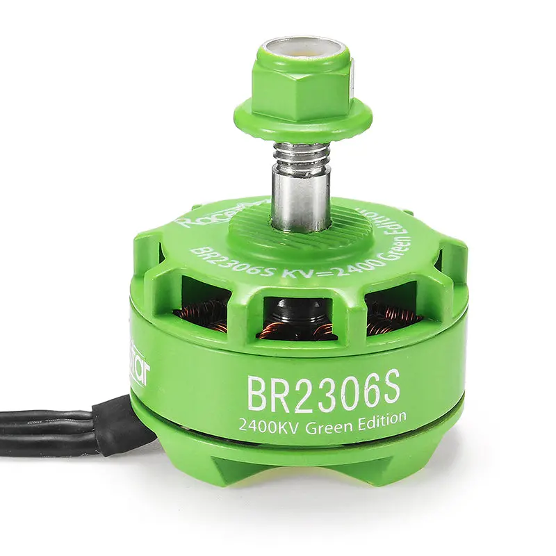 Racerstar 2306 Br2306s Green Edition 2400Kv 2-4S Brushless Motor For 210 220 250 300 Rc Drone Fpv Racing 1