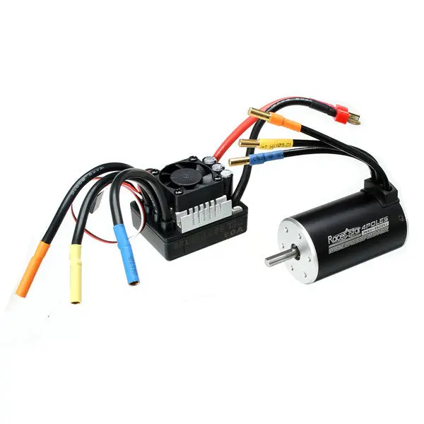 Racerstar 3660 Brushless Waterproof Sensorless Motor 80A Esc For 1/8 1/10 Short Course Rally Car 1
