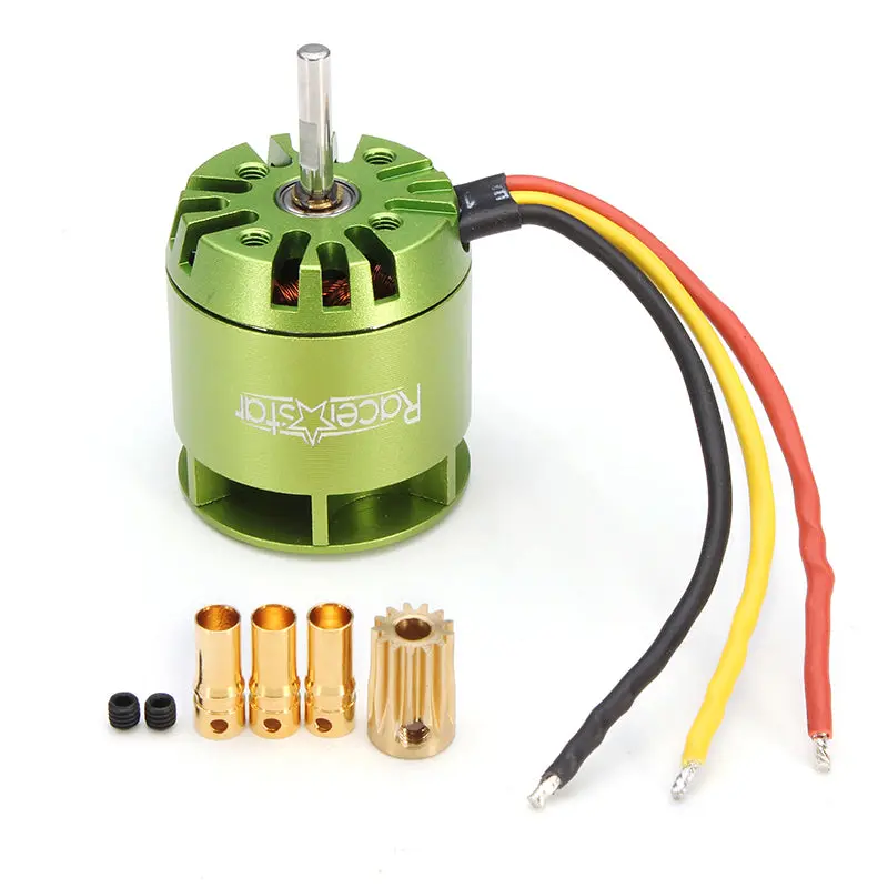 Racerstar Kv4000 Outrunner Brushless Motor For Trex 450 Rc Helicopter Green 1