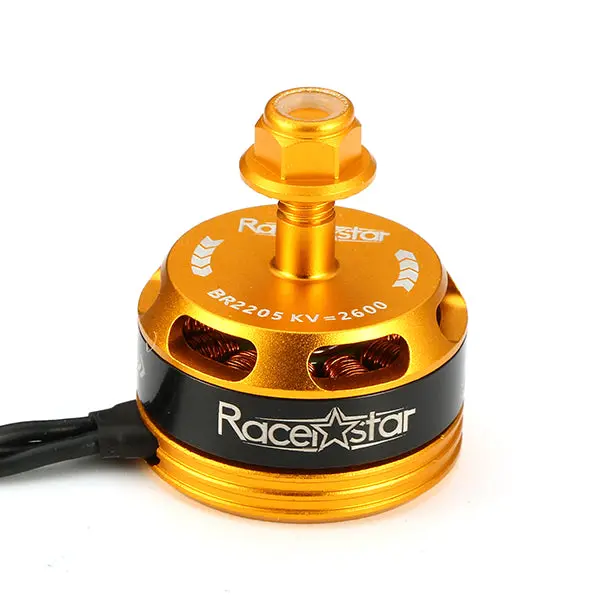 Racerstar Racing Edition 2205 Br2205 2600Kv 2-4S Brushless Motor Yellow For 220 250 280 Rc Drone Fpv Racing 1